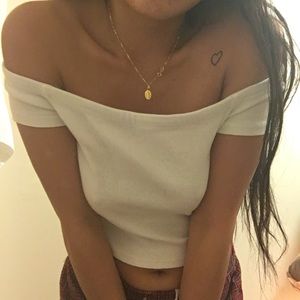 ZARA OFF THE SHOULDER TOP